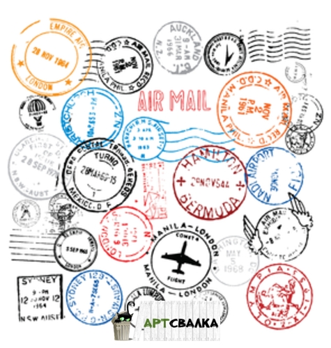 Американские почтовые штампы  | U.S. postage stamps